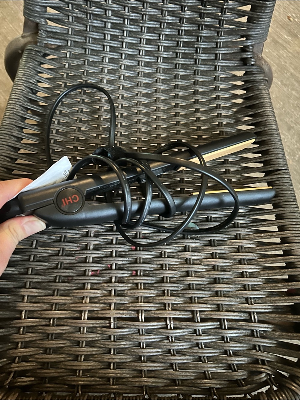CHI Black Ceramic Hair Straightener - Compact Flat Iron for Women